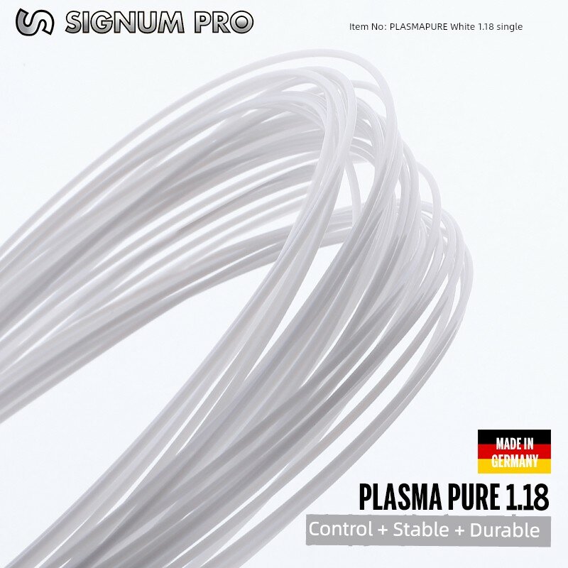 SIGNUM PRO Plasma Pure 1.18 мм Белый 12 м Теннисная струна Для всех Поверхностей Прочная