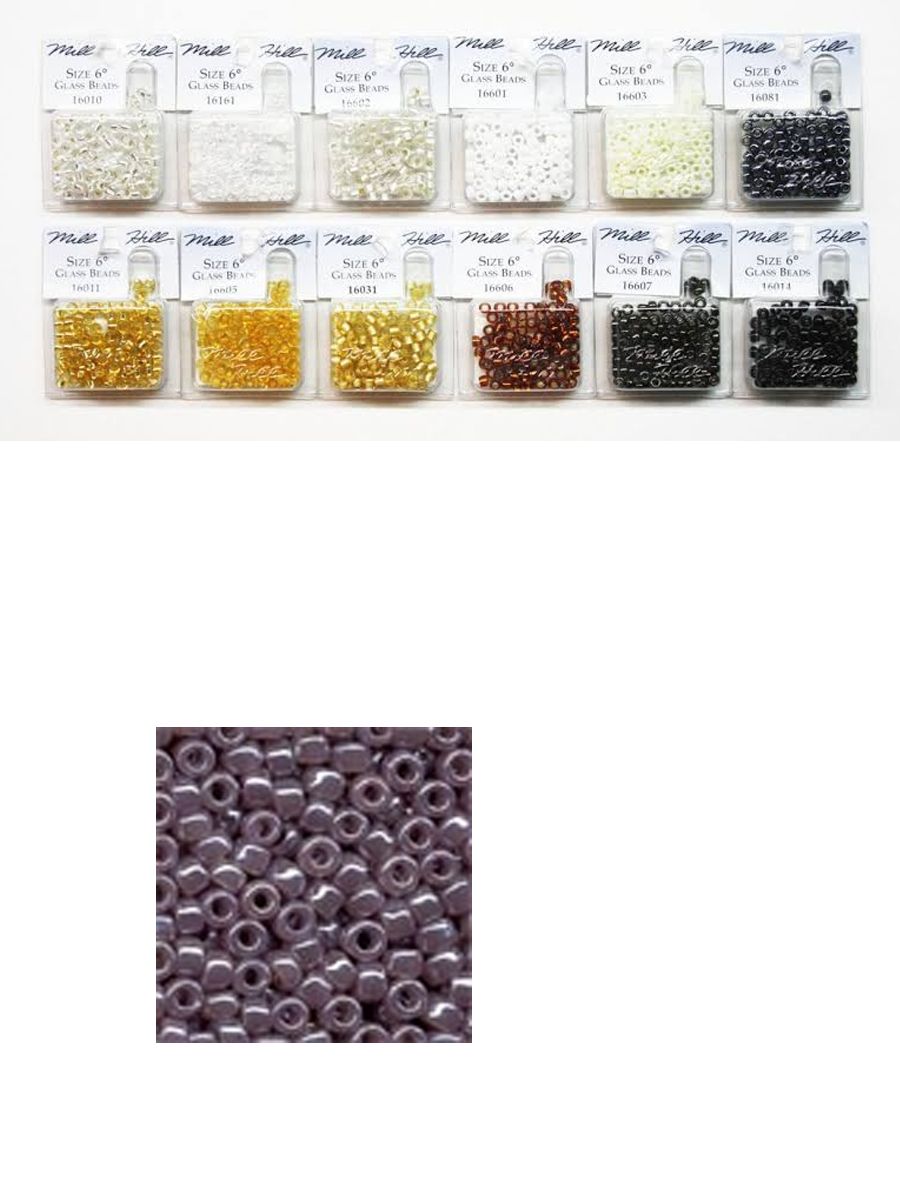 Стеклянный бисер Mill Hill Size 6 Glass Glas Seed Beads 5,2 гр, цвет: 16151