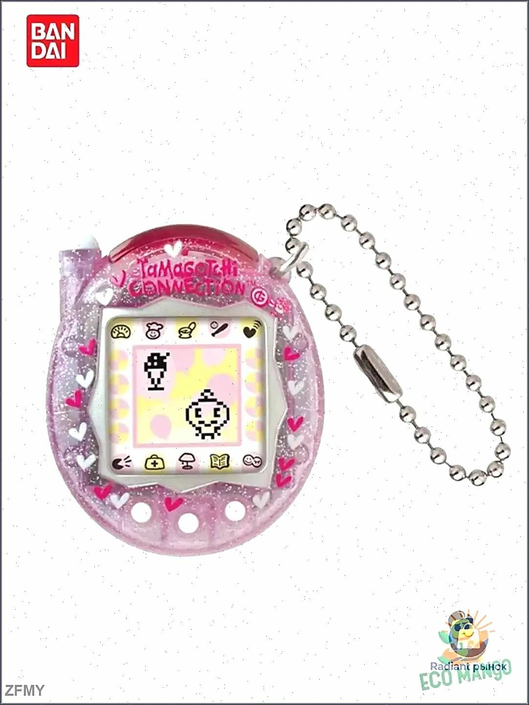 Виртуальный питомец Tamagotchi Connection, розовый, китайская версия, английское меню, интерактивная игрушка