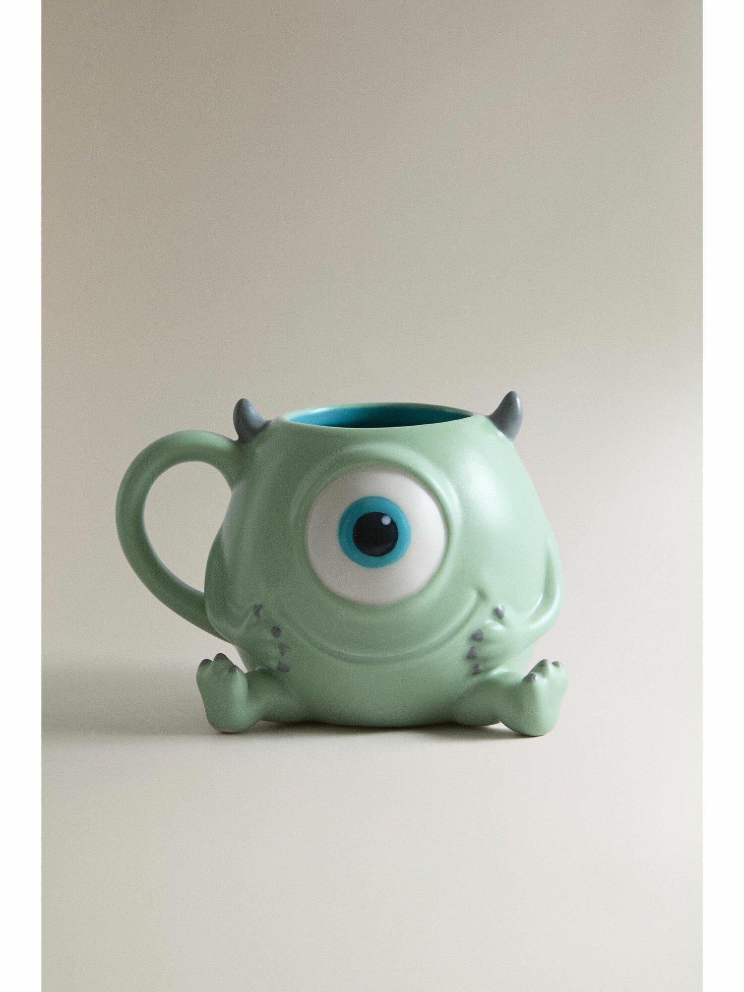 Кружка Zara Mike Wazowski Monsters, Inc. Disney/Pixar, керамика, зеленый