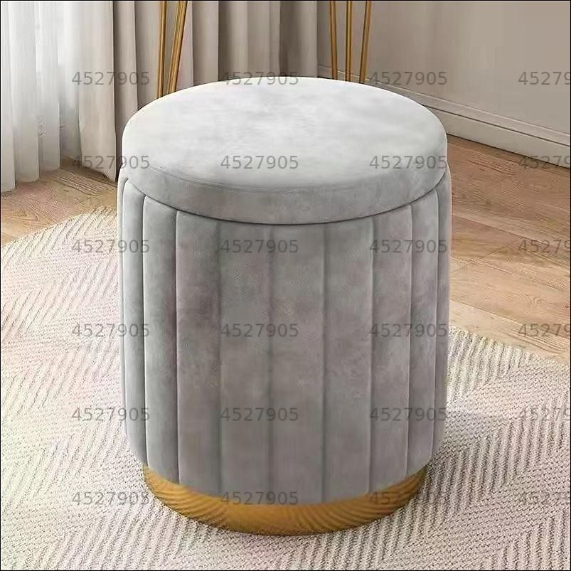 Пуф, Велюр искусственный, 32х32х43 см