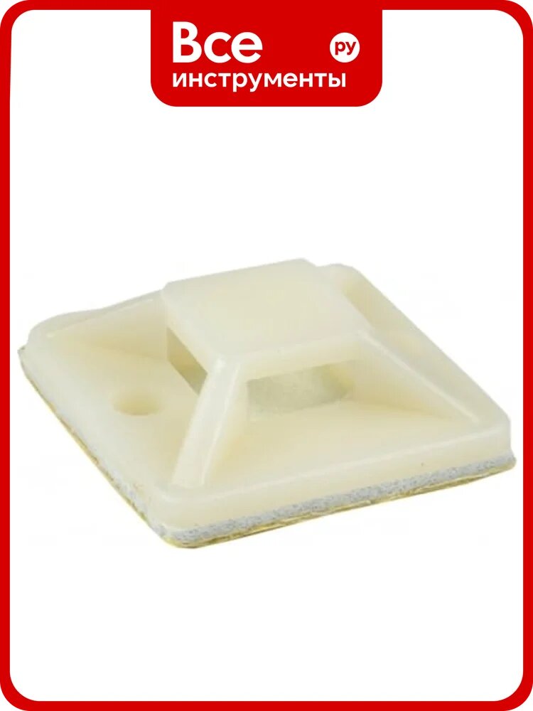 Площадка самоклеящаяся EKF PROxima 25x25 мм, белая, 20 шт. plc-25x25-r