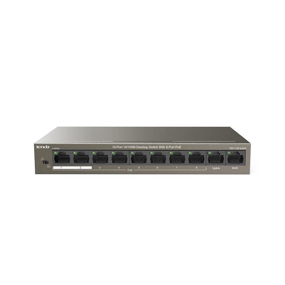 Tenda TEF1110P-8-63W Коммутатор POE