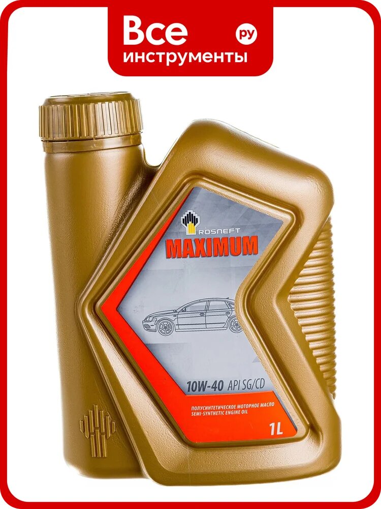 Моторное масло роснефть Maximum 10W-40 SG-CD п-синт. кан. 1 л 40814332