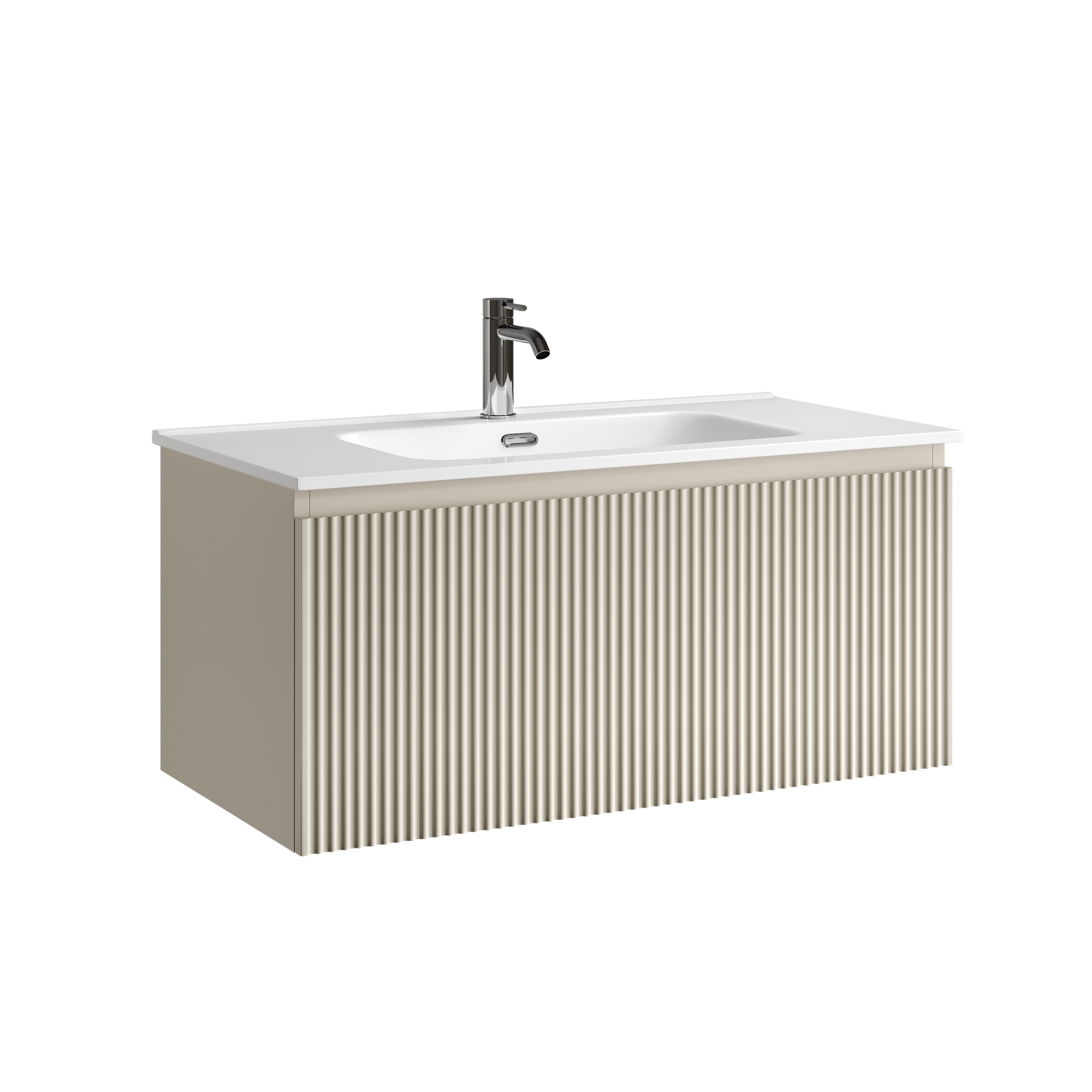Тумба под раковину Sancos Сноб Р 1.0 / Snob R 1.0 SNR1.090CE 89x44,5x40,6 бежевый матовый / beige soft