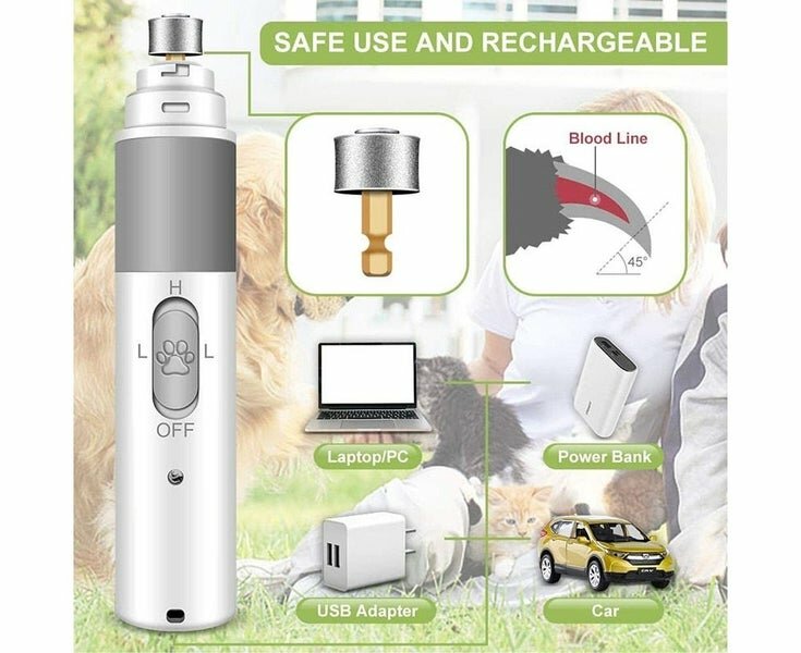 USB-шлифовальная машинка для когтей домашних животных с алмазным сверлом