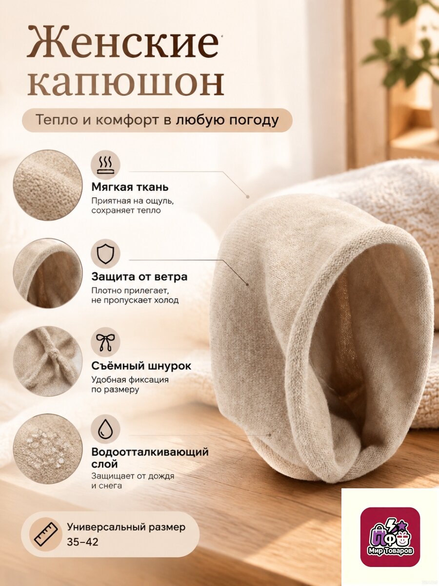 Капор  капор_альпака1 для женщин