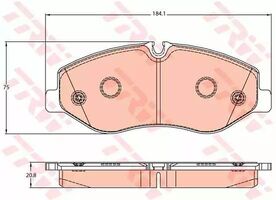 Колодки Пер. mercedes V-Class (W447), Vito (W447) 14 > (TRW GDB2103)