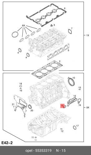 Уплотнительное Кольцо Маслопровода Двс Org (GM/Opel/Chevrolet 55353319)