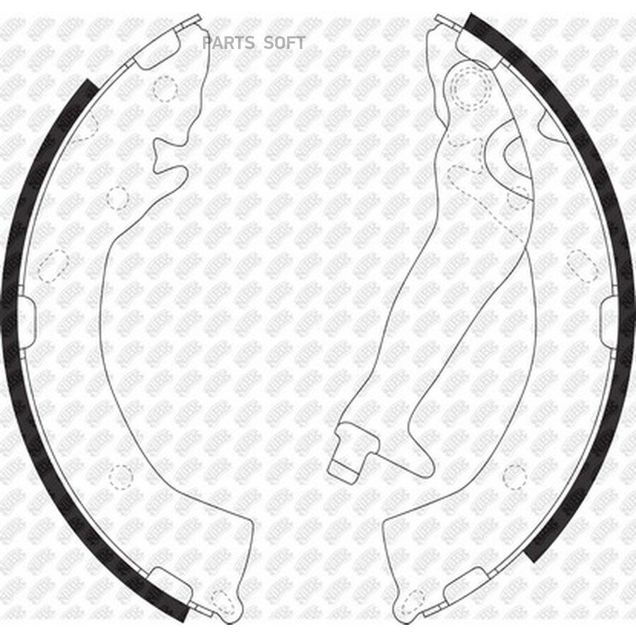 NIBK Колодки тормозные барабанные HYUNDAI GETZ 05-10 203x32mm FN0609