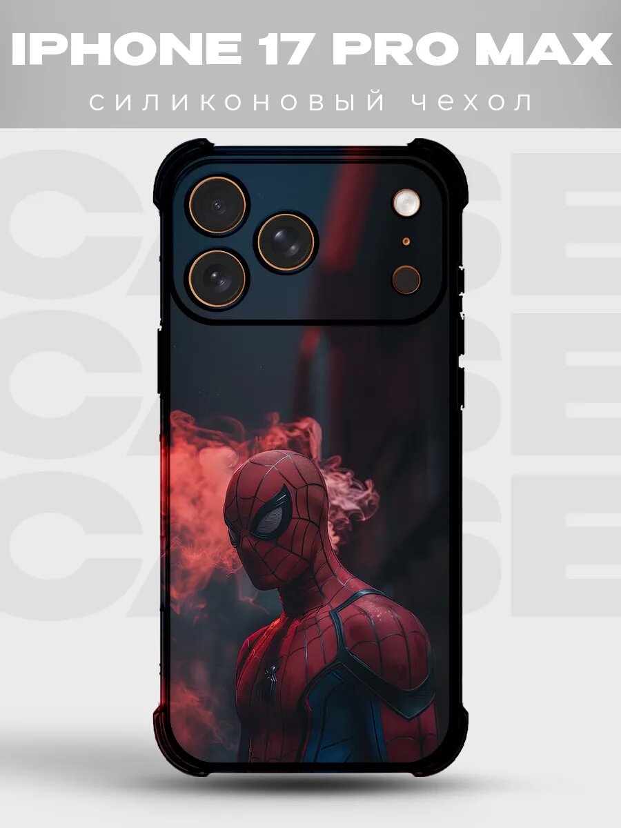 Чехол на iPhone 17 Pro Max Человек-паук комикс spider man ма