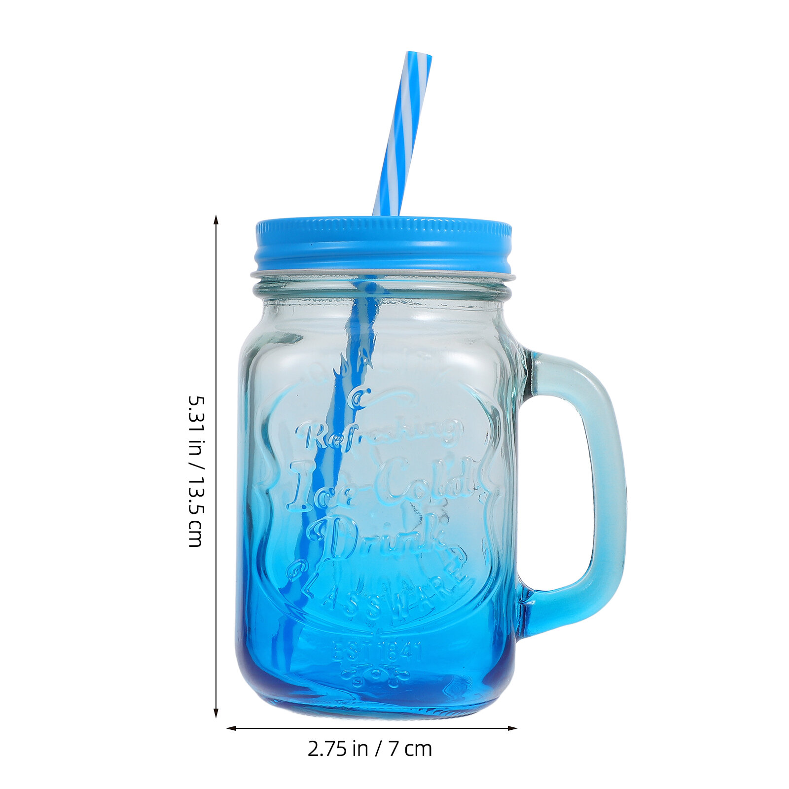 Творческий Стакан С Соломинкой 500ML Летний Переносной Стакан Для Сока 7.00X7.00X13.50CM