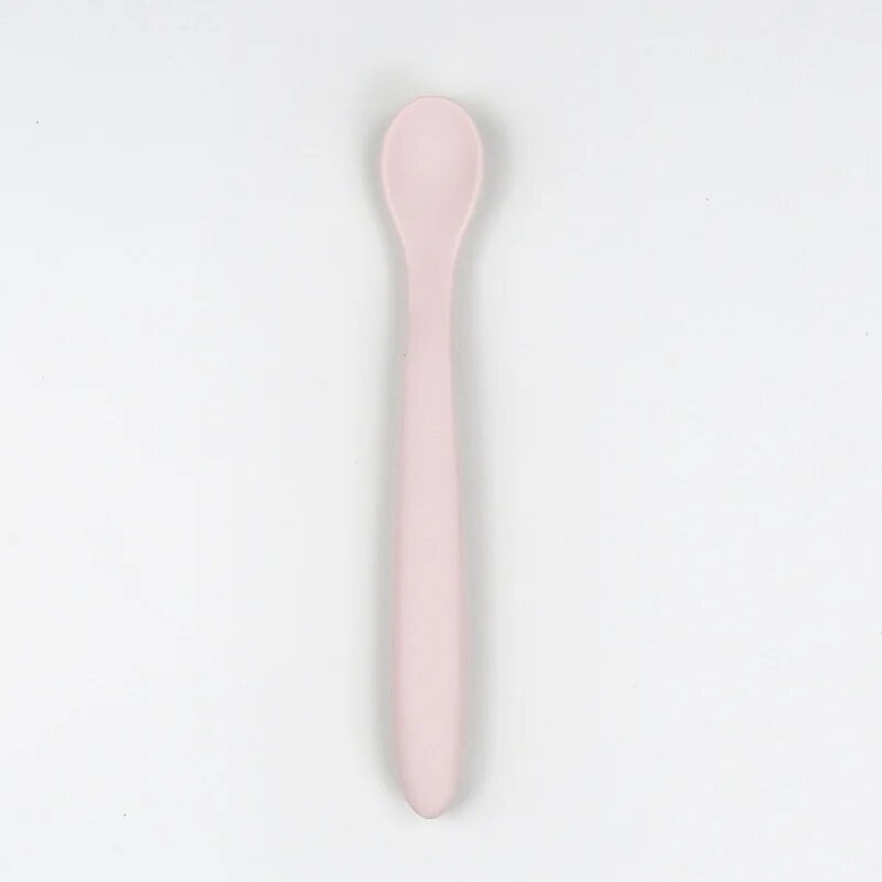 Набор ложек из силикона для детей Розовый, light pink