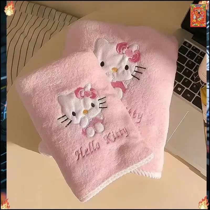 Полотенце для ванной 70x140 см, велюровое, розовый, 2 шт, пуховая фактура, для дома и гостя