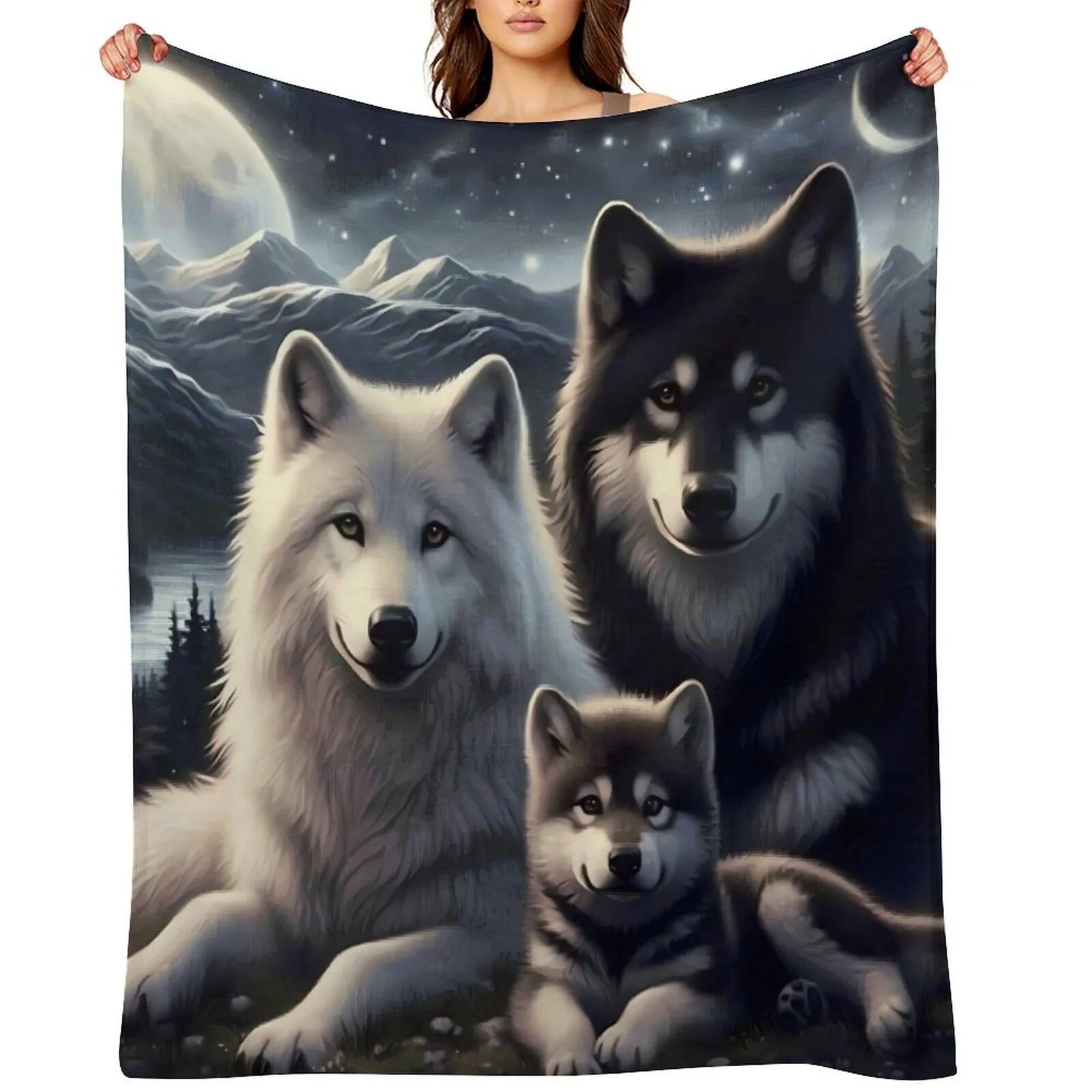 Плед 150x200 см из плюшевого вельвета с 3d-эффектом и прозрачным рисунком для дома