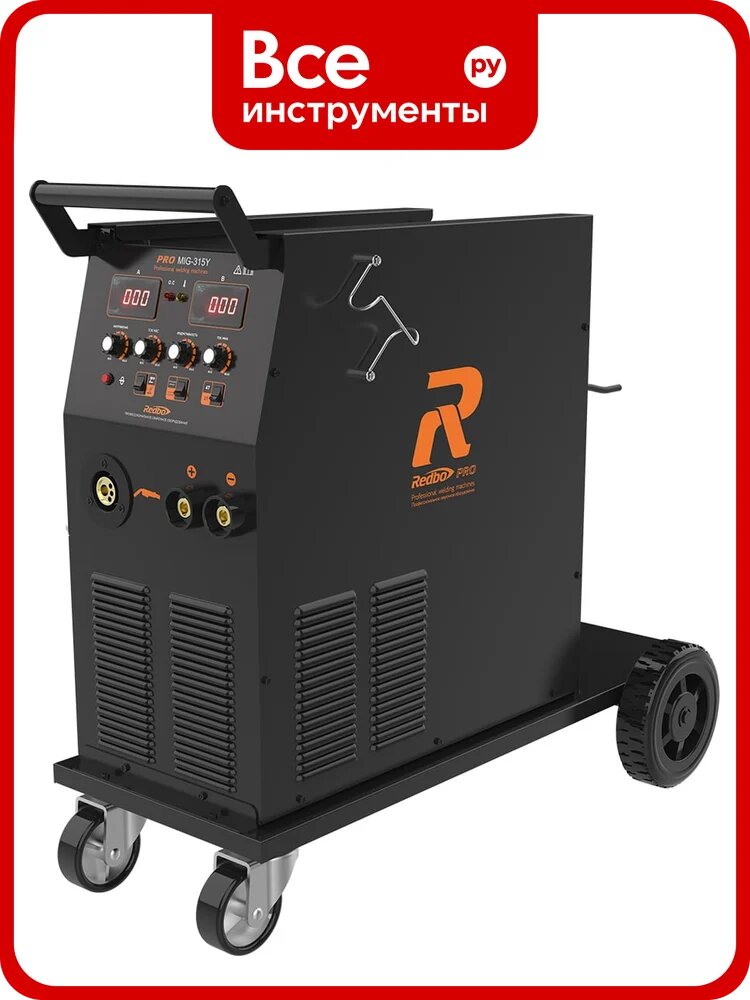 Сварочный инверторный полуавтомат Redbo Pro Mig 315Y (MIG (Co2, MIX) 50-315A 0.8-1 мм, MMA 20-315A, 2-4 мм, два дисплея, рег-ка инд 7464