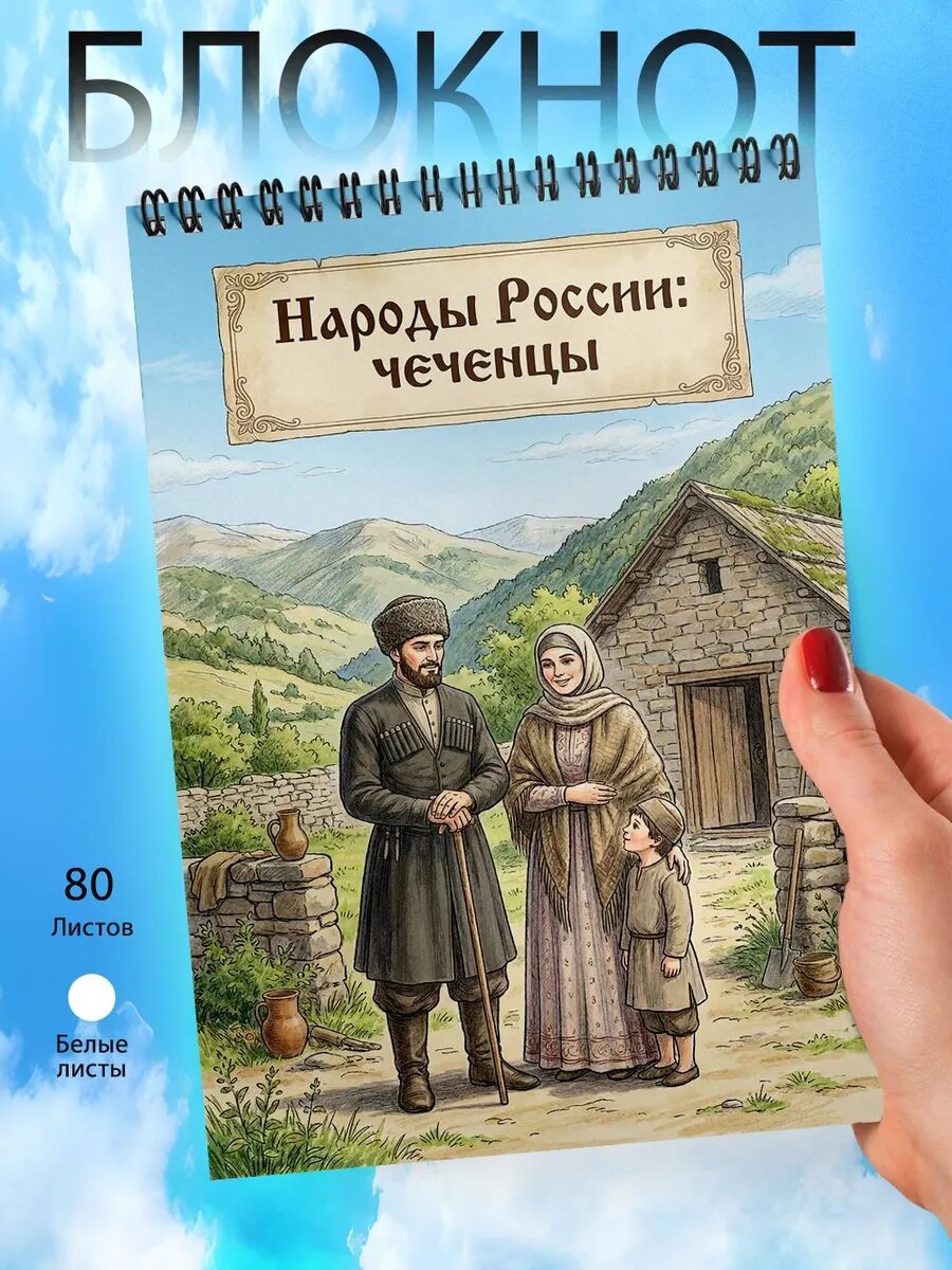 Блокнот А6 - Народы России - Чеченцы