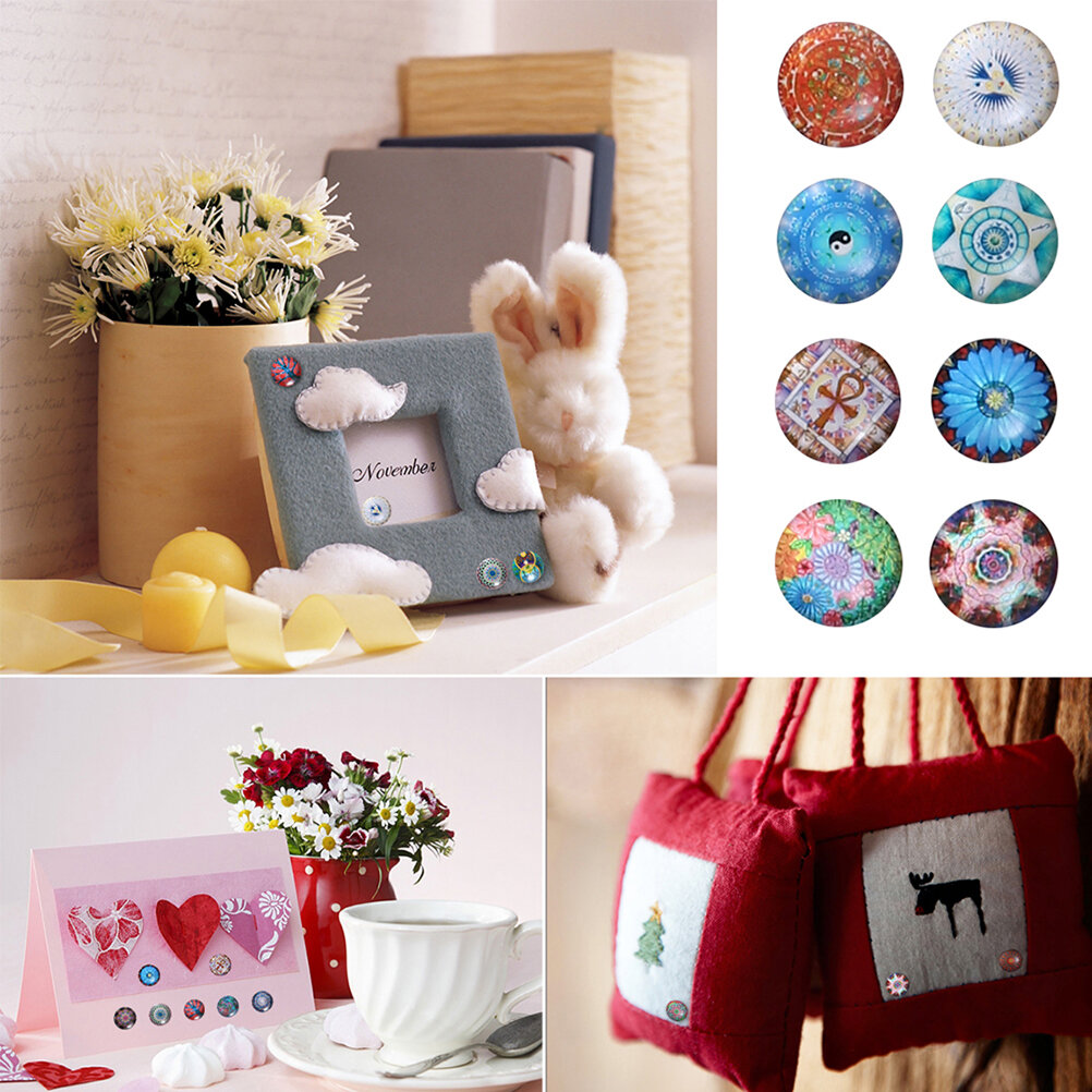 150 Штук Стеклянные Элементы Для Handmade Украшений Многофункциональные Пatches 1X1Cm