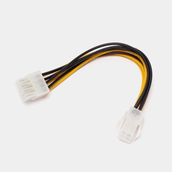 Переходник питания CPU для материнских плат 4 PIN (F) на 8 PIN (M), 18 см