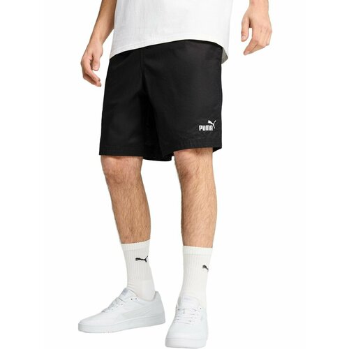 фото Шорты спортивные puma ess no. 1 logo chino shorts 8", размер xs, черный