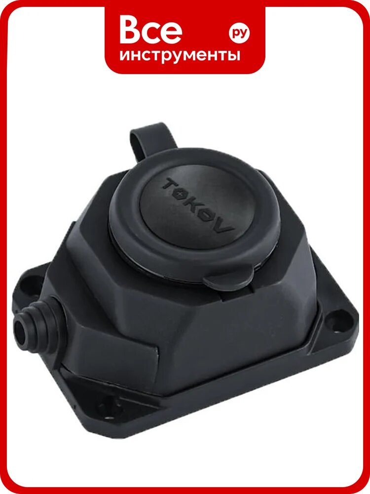Колодка удлинителя TOKOV ELECTRIC 1-м 16а с заземл. каучук TKE-C05-KK1-Z