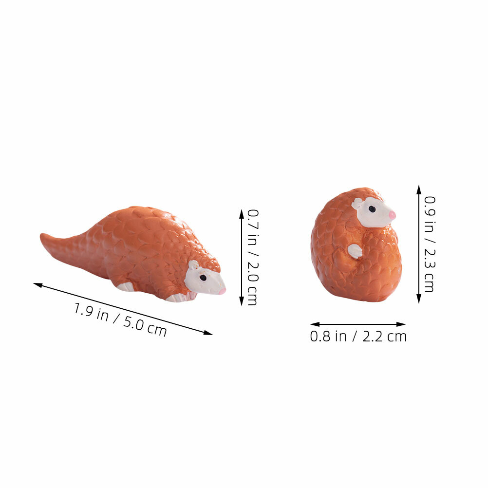 12 Штук Миниатюрные Фигурки Животных Маленькие Резиновые Животные Джунгли Панголин Игрушки 5.00X2.00X1.00Cm