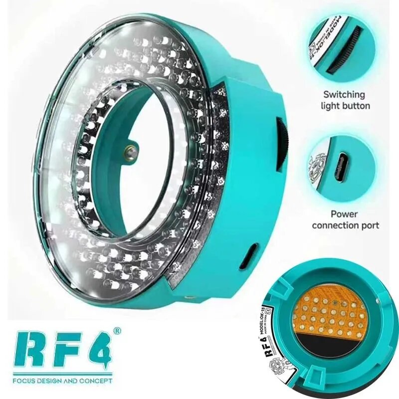 RF4 OK - 15 LED 5800K Микроскопический кольцевой светильник, микроскопический источник света