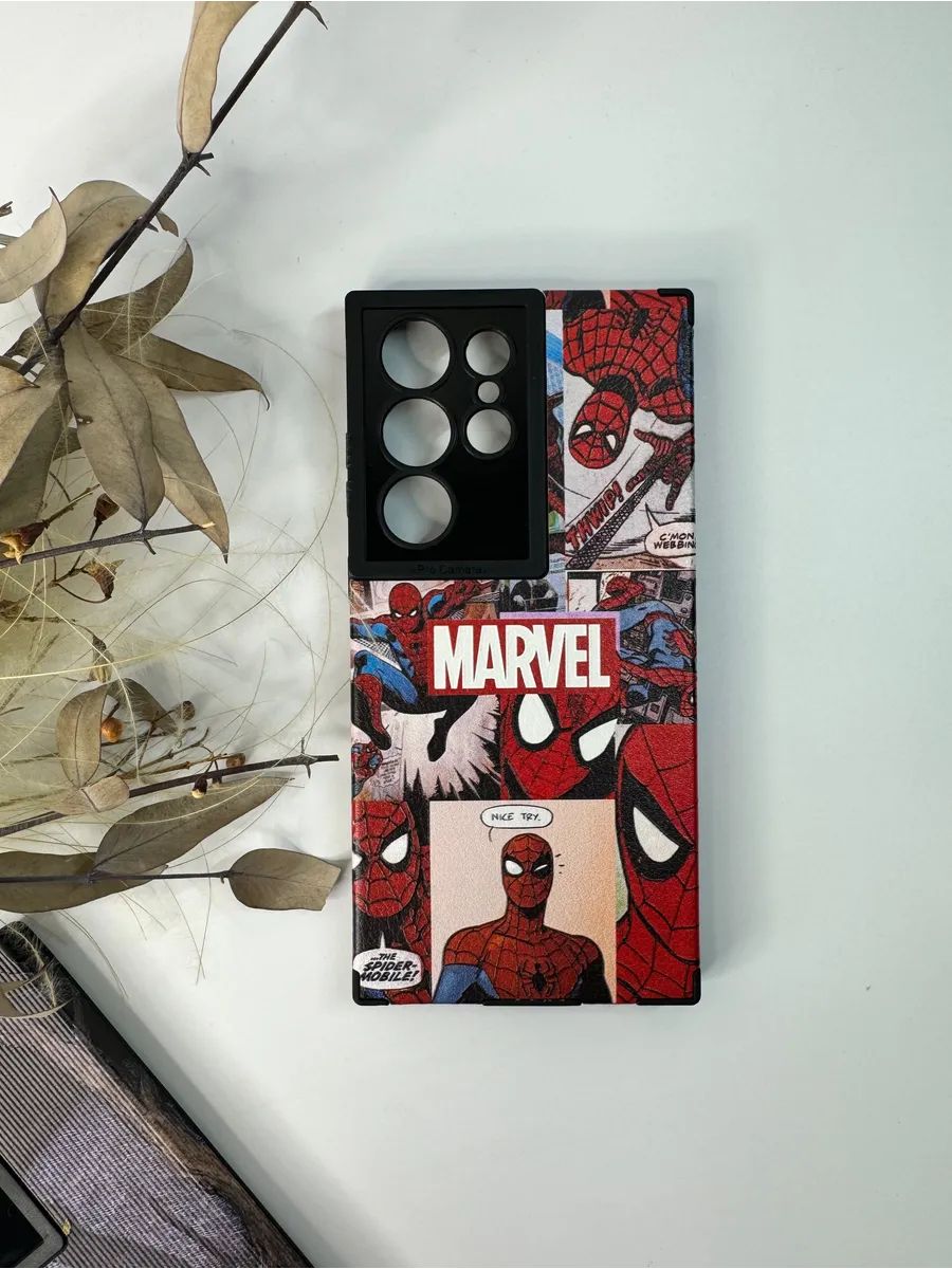 Чехол-Накладка для смартфона Samsung Galaxy S23 Ultra, материал силикон, цвет красный