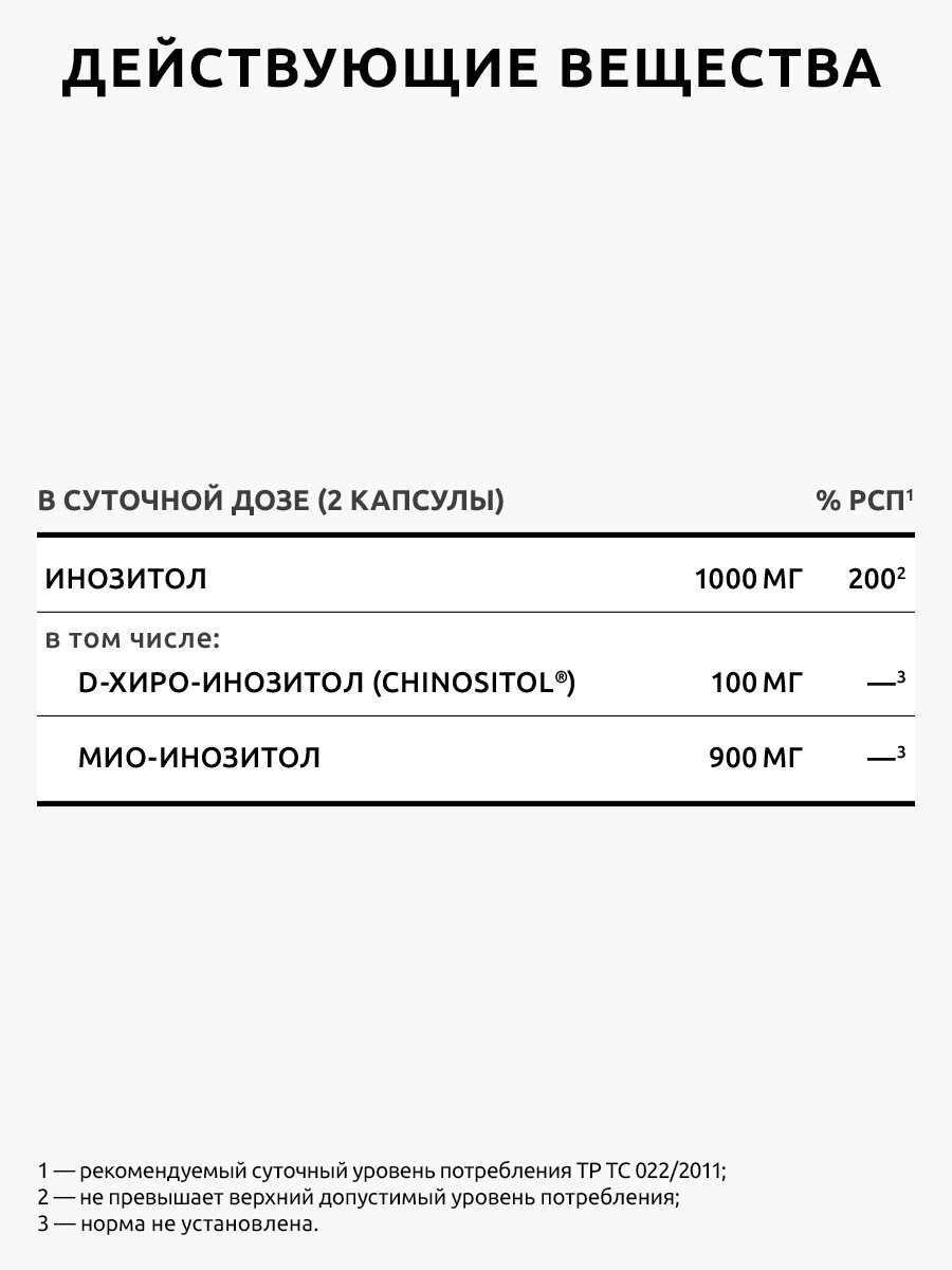 Инозитол 1000 мг UltraBalance Inositol для поддержки репродуктивного здоровья и женского гормонального фона, 120 капсул — фото 9