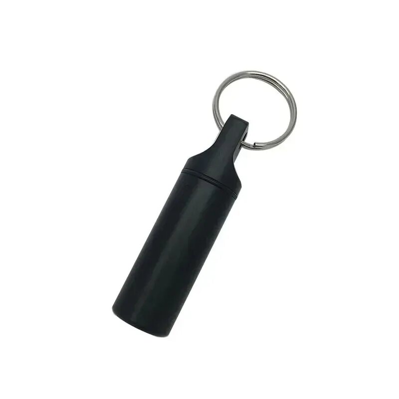 Водонепроницаемый алюминиевый контейнер для таблеток Черный, Matte Black