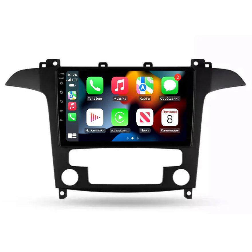 Магнитола CRS-300 Ford S-Max 2006-2015 и Galaxy с Android 15 - 6+128Gb память - CarPlay + Android Auto - DSP - Кулер