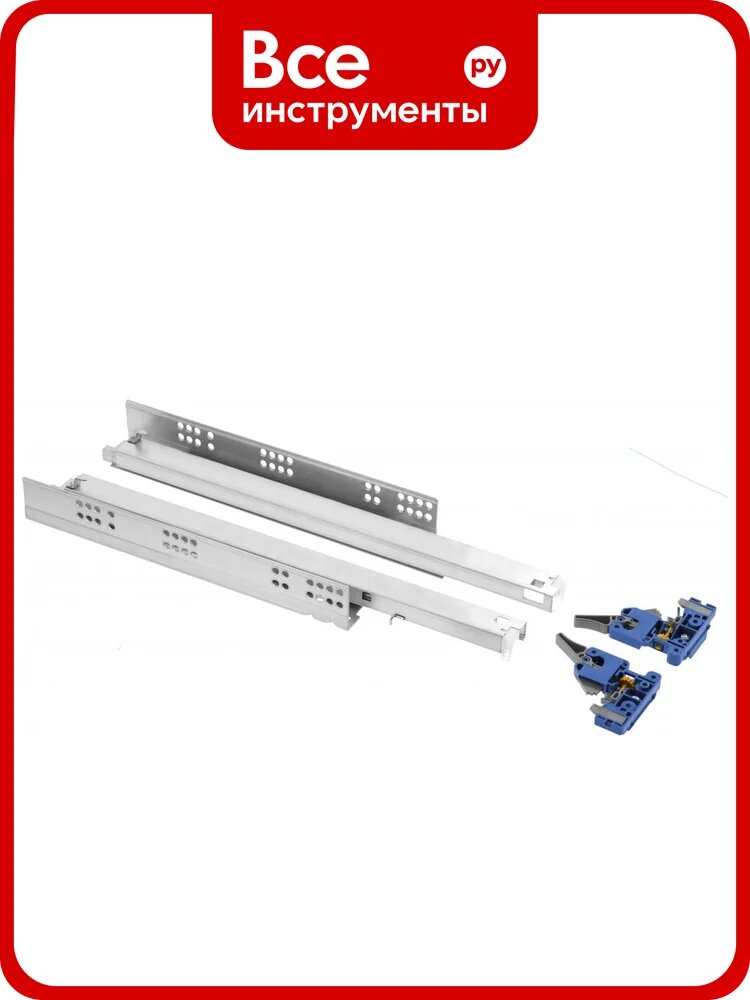 MODERN SLIDE PRO Направляющая скрытого монтажа, полного выдвижения, 3D, L-350мм 10 шт GTV PB-3D0SHX18-350-PRO