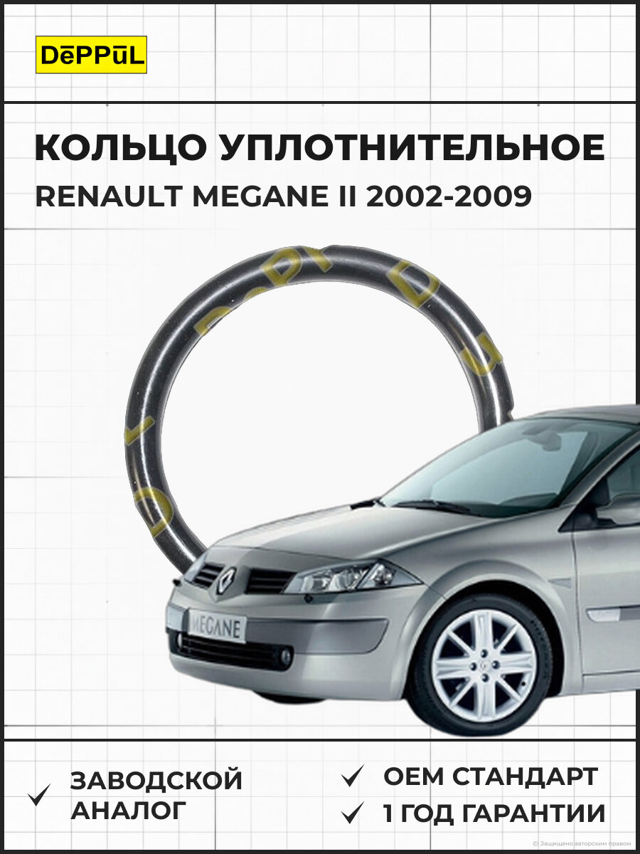Кольцо уплотнительное дроссельной заслонки DEPPUL DEBZ0298 Renault Megane II (2002-2009) Рено Меган II (2002-2009)