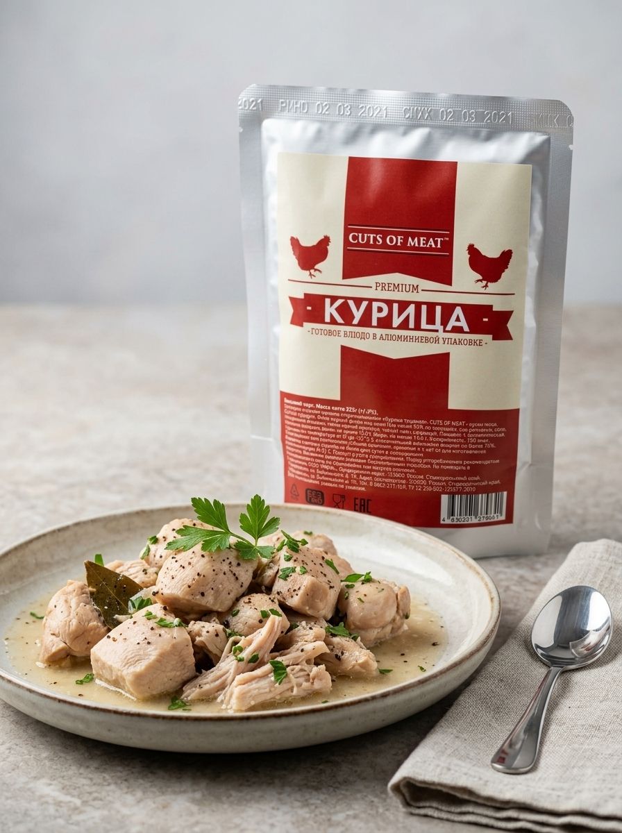 Филе куриное тушеное Cuts of Meat 1 пачка 325 гр