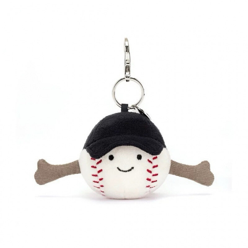 Плюшевый брелок Jellycat Baseball 9-12 см со всеми бирками и штампом, с мешком