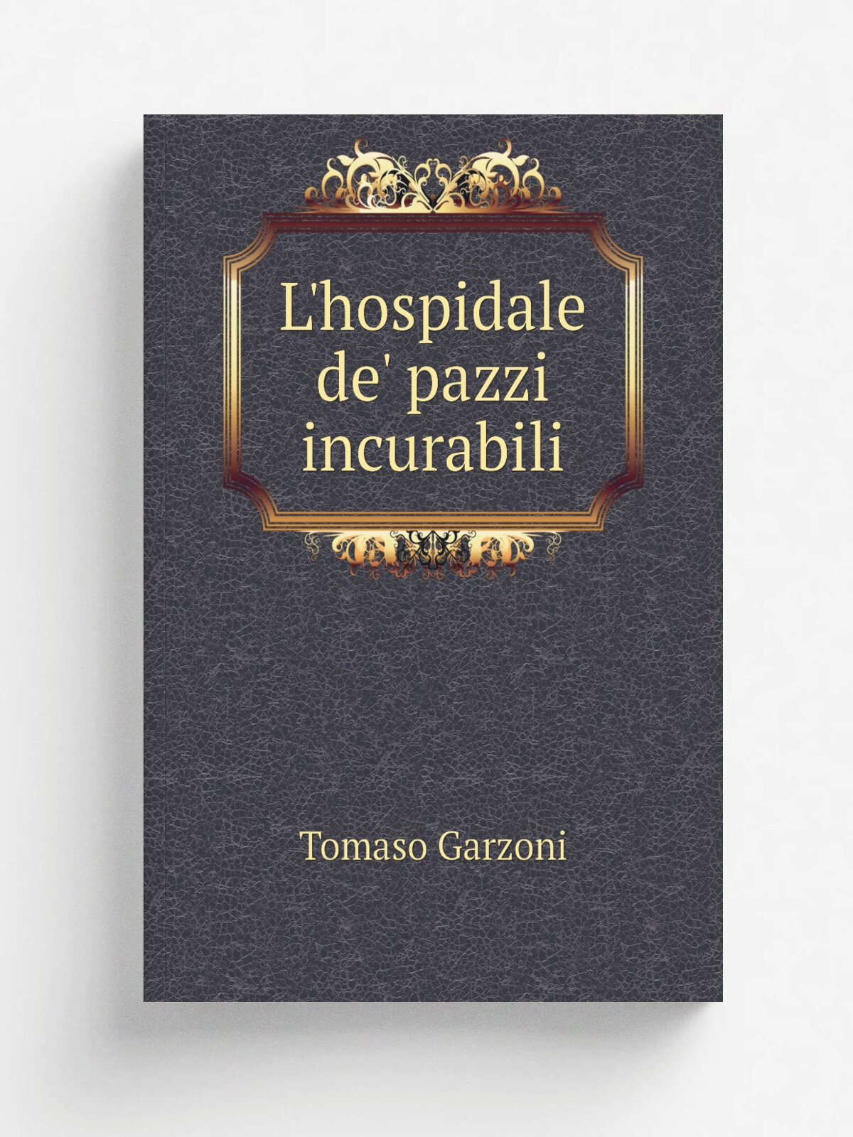 L'hospidale de' pazzi incurabili | Tomaso Garzoni | 1617 | In Venetia : Presso Giorgio Valentini, & Antonio Giuliani | Репринт