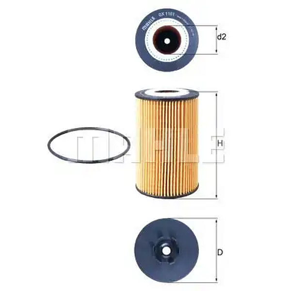 MAHLE/KNECHT OX 1161D фильтр масляный