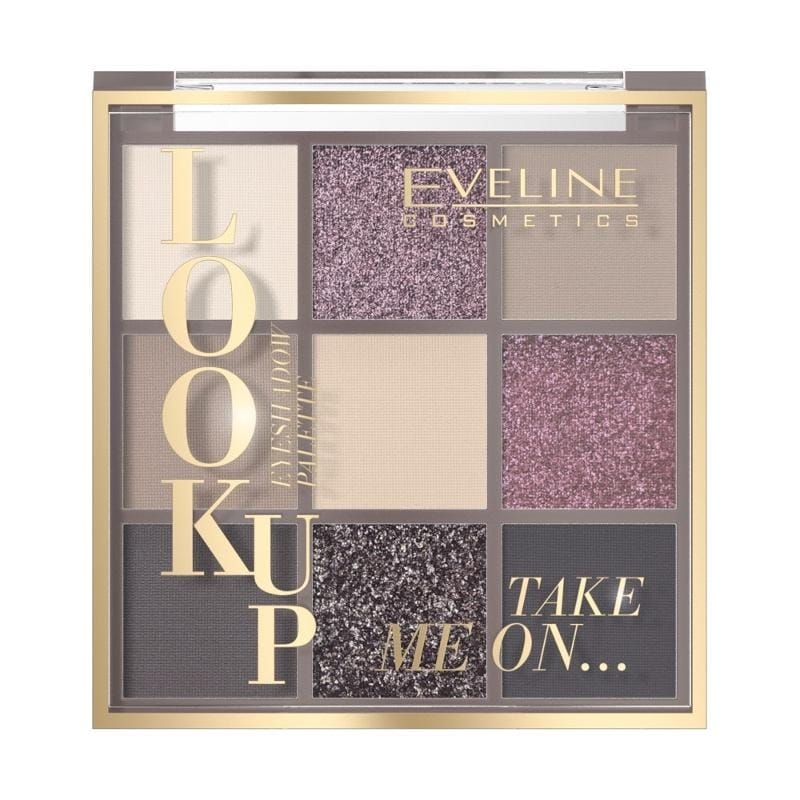 Палетка теней Eveline Cosmetics Look Up, Take Me On, разноцветный, 9 оттенков