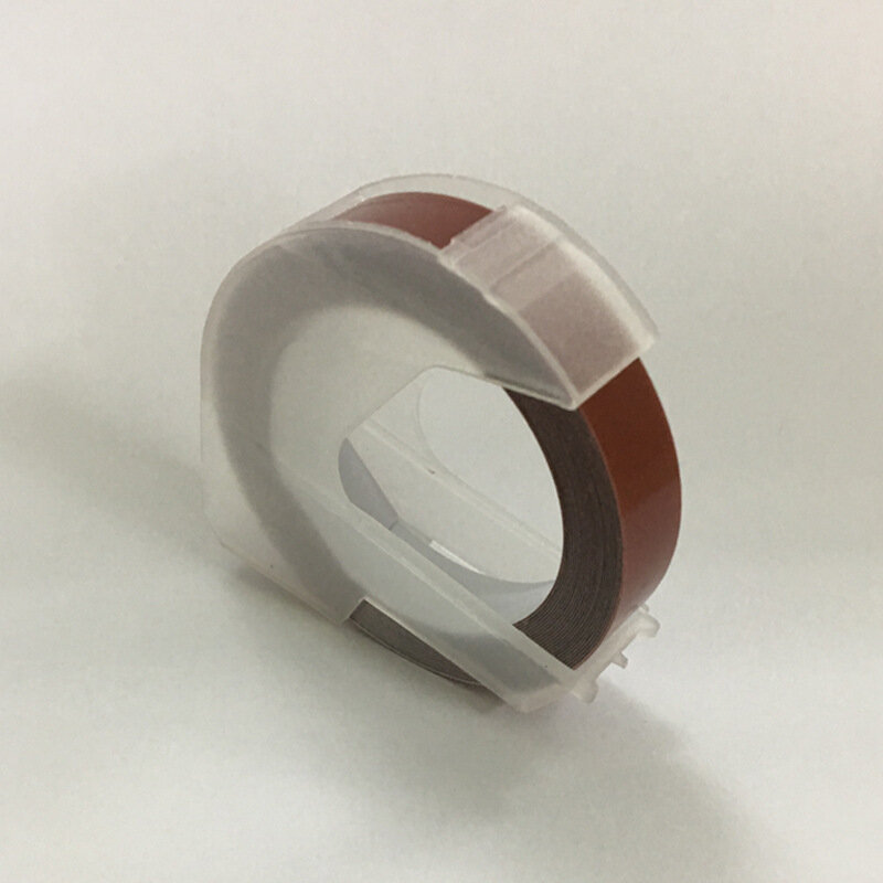 Лента для этикеток Dymo 12 мм Бордовый фон Белый текст Совместима с принтером Motex 1610