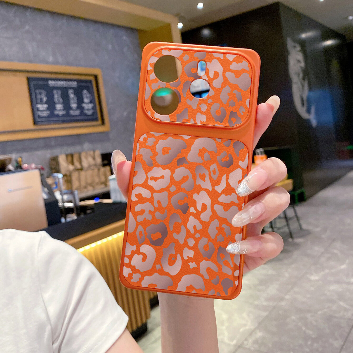 Чехол для Redmi Note 14 5G из двух частей из искусственной кожи, леопардовый, мягкая обложка