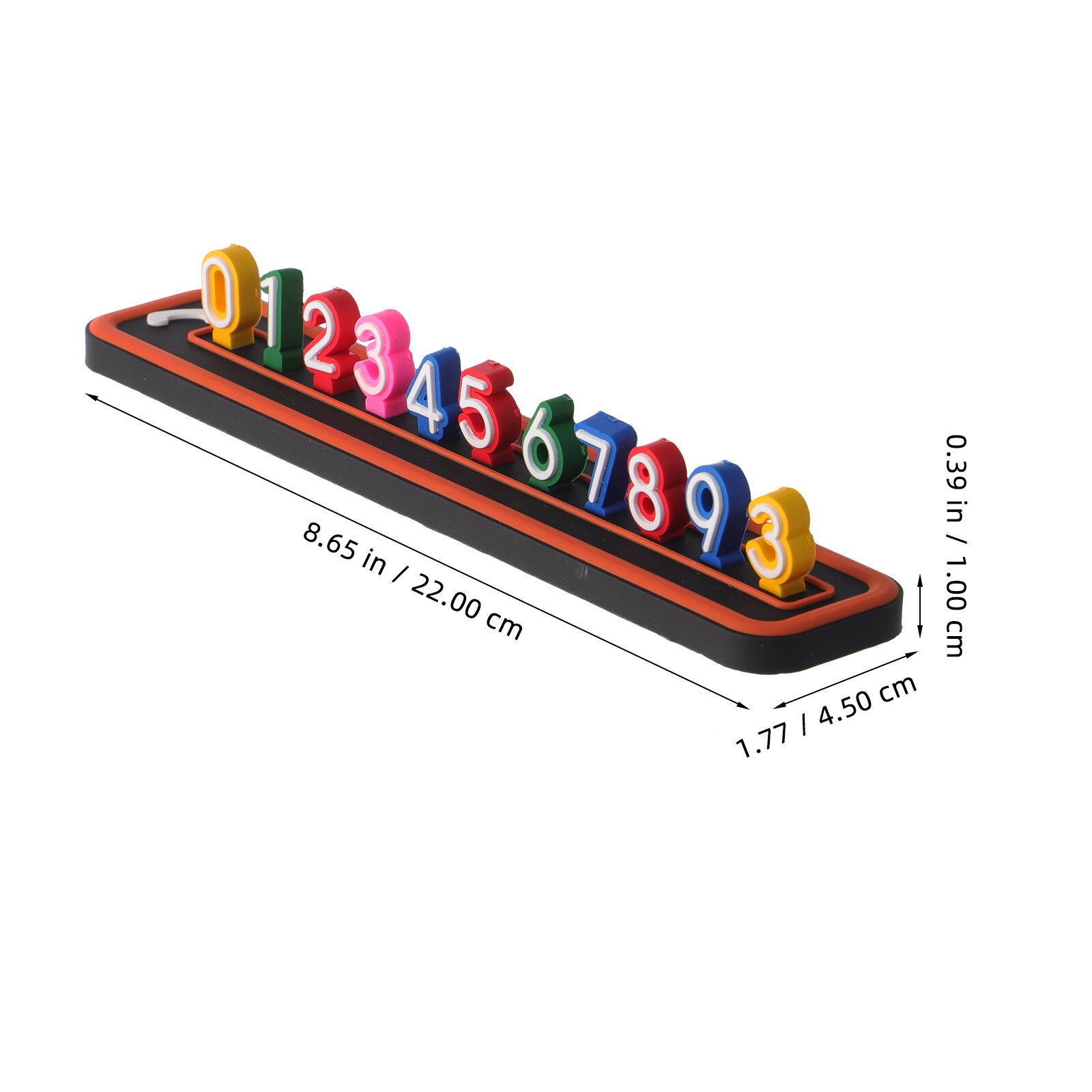 1 Набор Оранжевых Карт Временной Парковки Из PVC 22.00X4.50X1.00CM