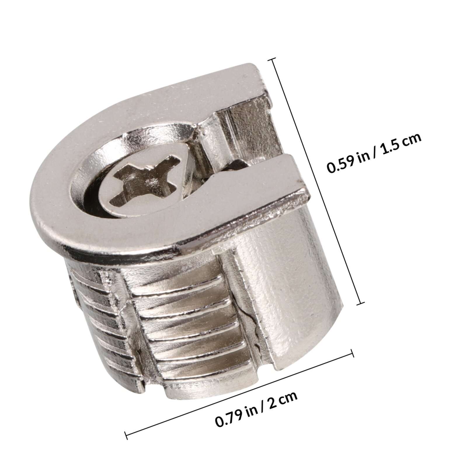 10 Штук Фурнитура Для Мебели Соединительные Шурупы Серебристый 2X2.1Cm