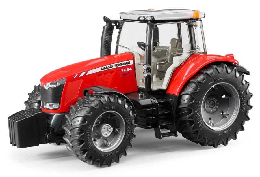 Игрушечный трактор Bruder Massey Ferguson 7600, красный, 1:16
