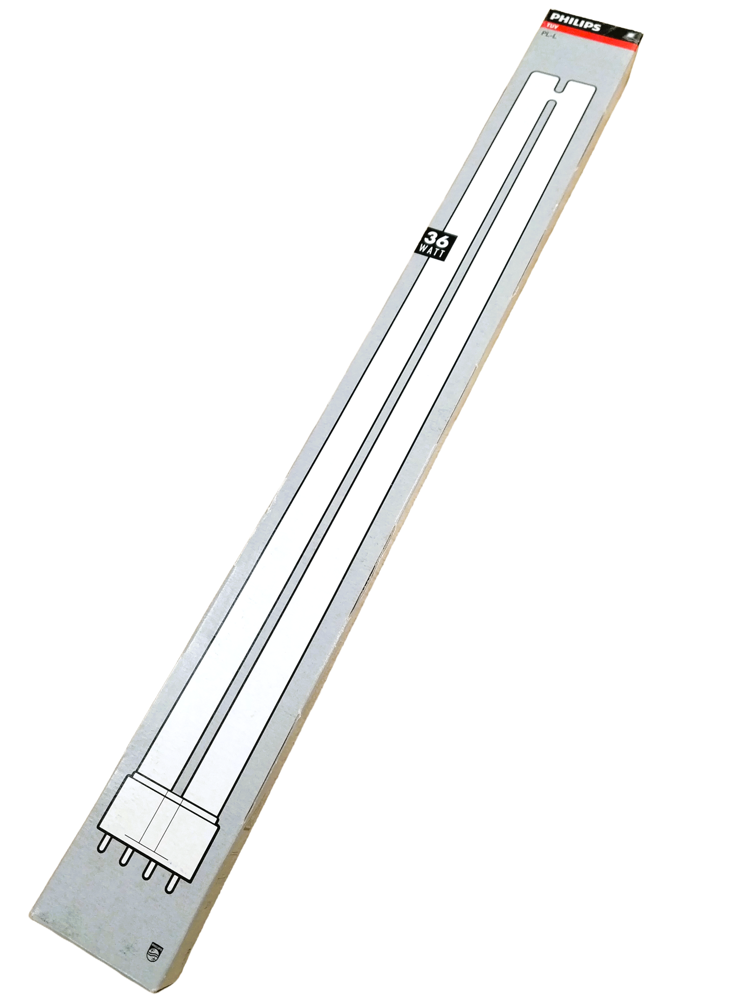 Лампа Philips TUV PL-L 36W 4P 2G11 d40x408 мм, UVC бактерицидная без озона, для уф-фильтра