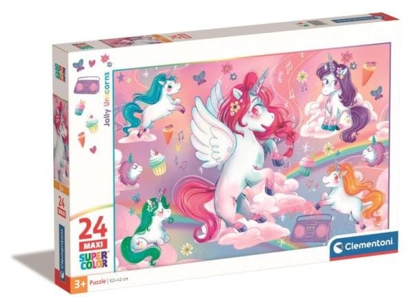 Пазл Clementoni Super Color Jolly Unicorns, 24 элемента