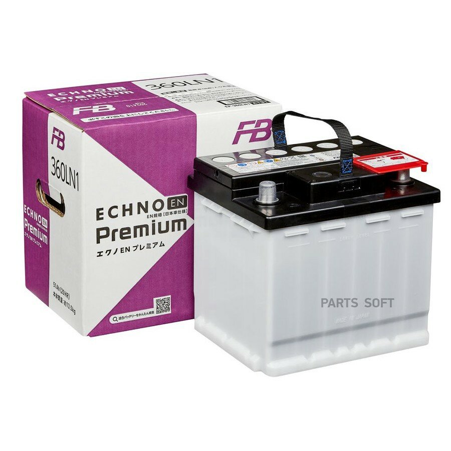 Аккумулятор FB ECHNO EN от официального дистрибьютора, FURUKAWA BATTERY, артикул 360LN1