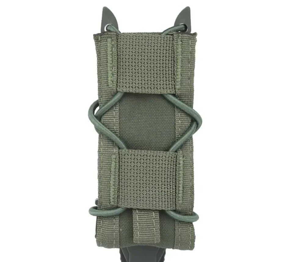Тактический подсумок MOLLE для магазина 9 мм из нейлона Зеленый, green