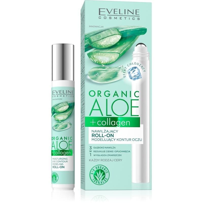 Крем для ухода за кожей Eveline Cosmetics Organic Aloe roll-on, увлажняющий, 15 мл