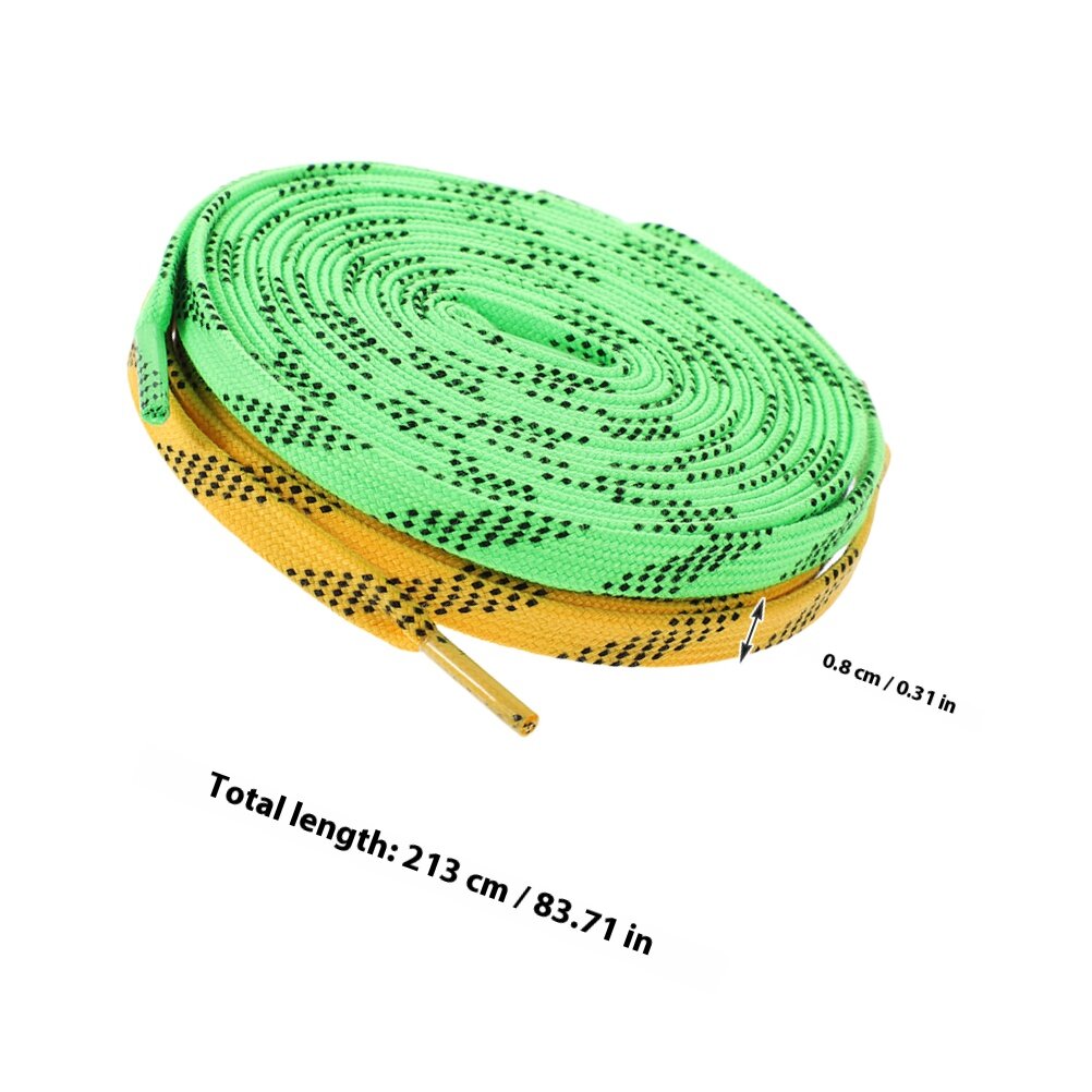 2 Пары Шнурки Для Коньков Хоккея Из Полиэстера 213.00X0.80X0.80Cm