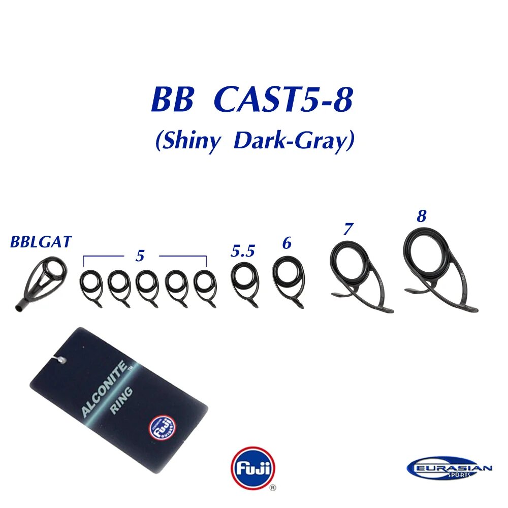 Направляющие Fuji BB CAST5-8 Shiny Dark-Gray